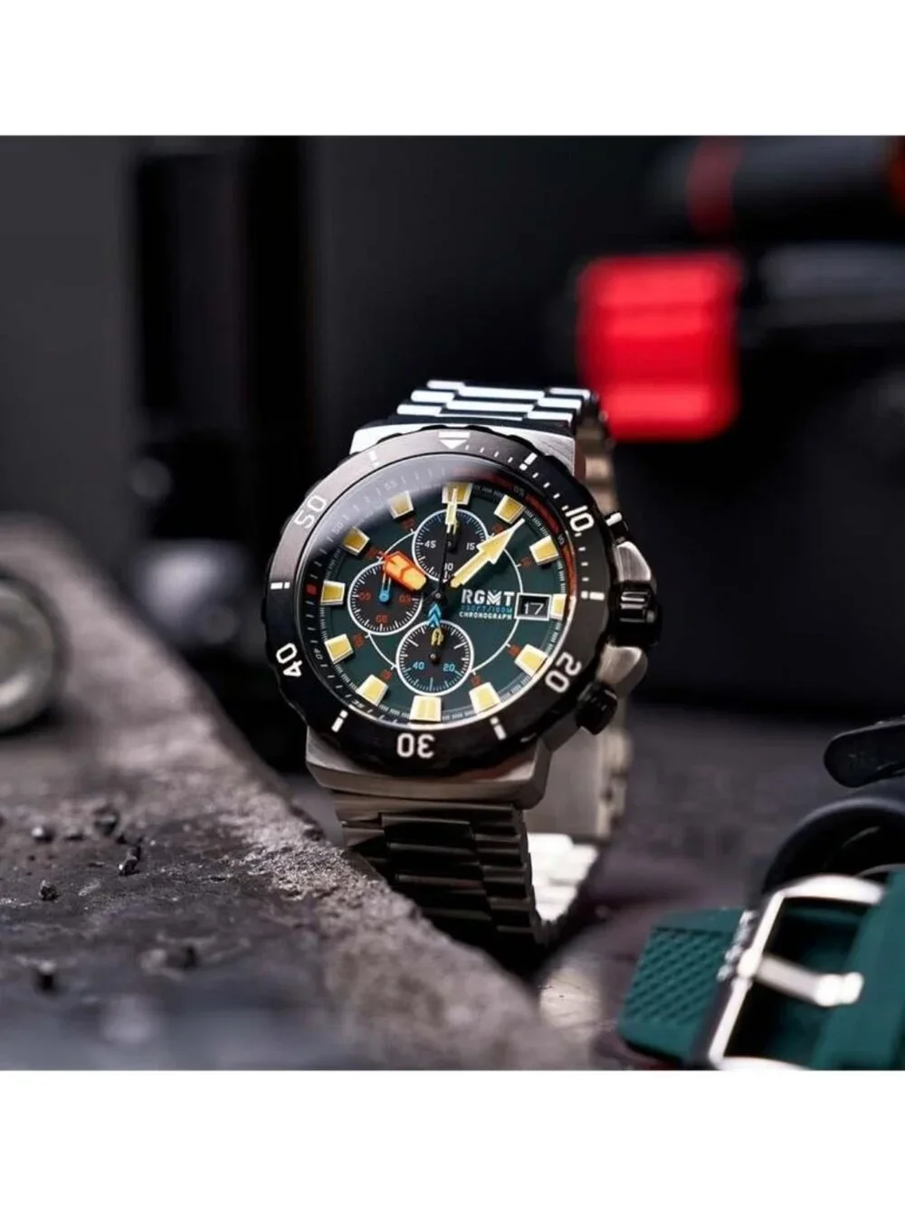 NWT Rgmt Trench Green Dial Men's Watch